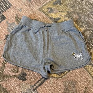 Goat USA Gray Women's Shorts with Embroidered Design